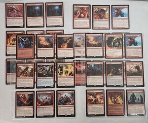 Magic The Gathering Trading Cards Lot of 72 On 4 Binder Sheets (2001-2022) NM